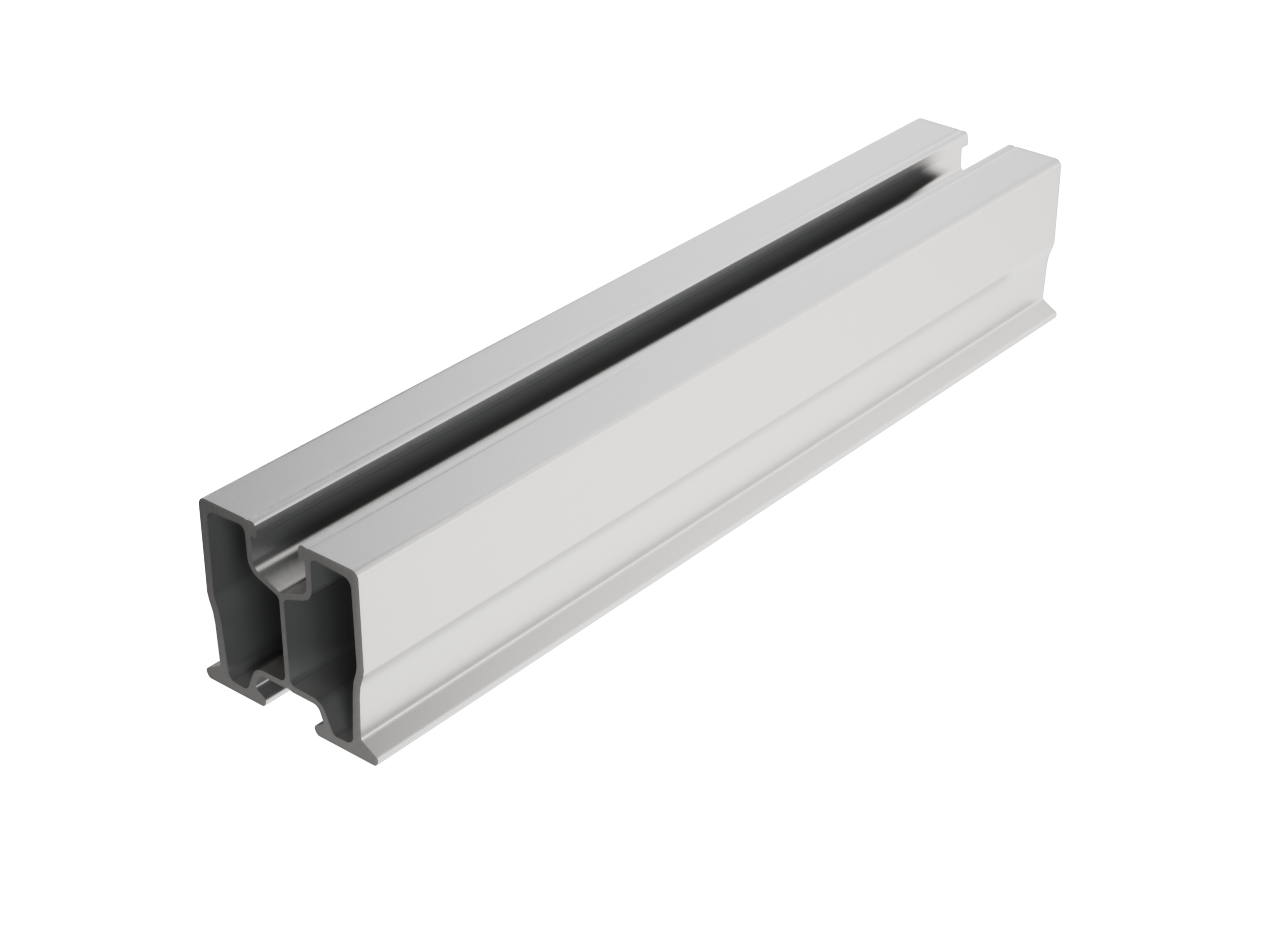 PREFA Profilschiene zur Befestigung der PV-Module.