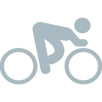 Fahrrad Icon in hellem grau-blau