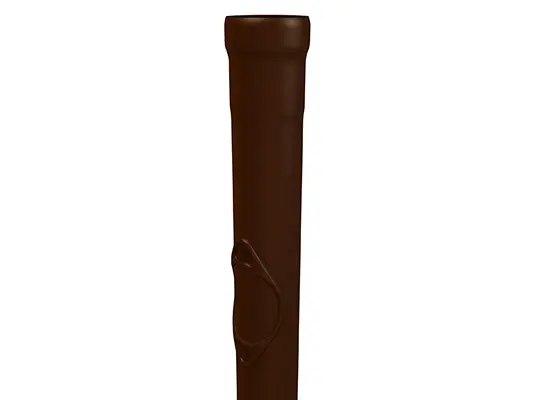 PREFA Standrohr mit Reinigungsöffnung, braun, Ø 80, 100, 120 mm, praktische Wartungsöffnung für Fallrohre.