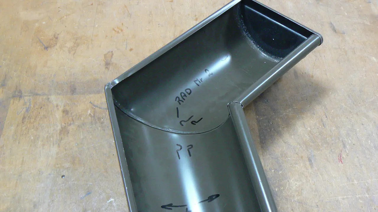 Rinnenwinkel gefalzt