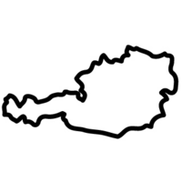 Umriss von Österreich
