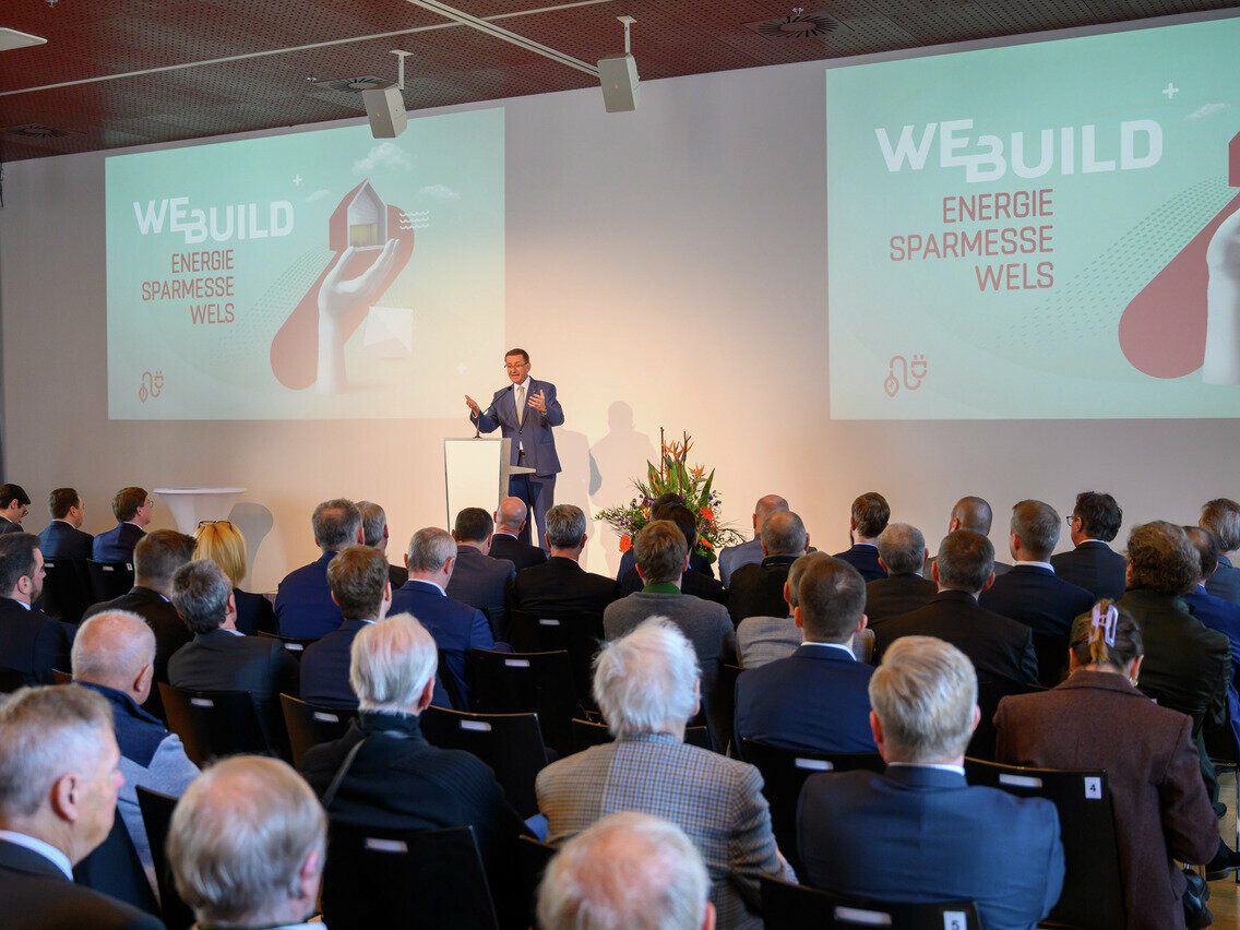 Aufnahme von der Preisverleihung des "Energie Genie 2023" in Wels. 