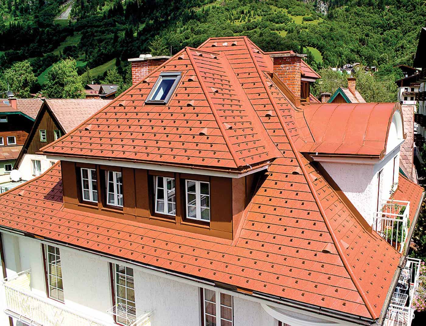 Referenzobjekte PREFA Dachsysteme Dachschindel 04 P.10 ziegelrot